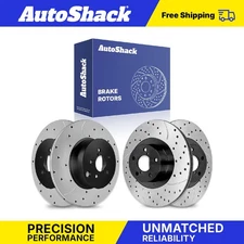 Front Rear Drilled Slotted Brake Rotors for Subaru Forester XV Crosstrek