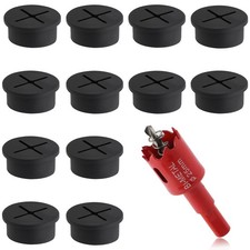 1 Inch 25mm Desk Grommet, 13 Pieces Wire Grommet, Desk Hole Cover for Cables w