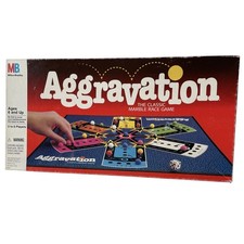 Aggravation Board Game Milton Bradley 1989 Marble Race Retro Family