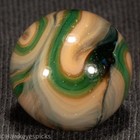 BIG Ravenswood GREEN RAVEN Swirl Marble 5/8"+ Mint-asmd Hawkeyespicks sg — photo 2