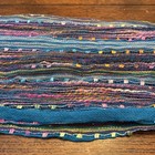 Scarf: Lightweight, Turquoise, Pink, Metallic threads — photo 7