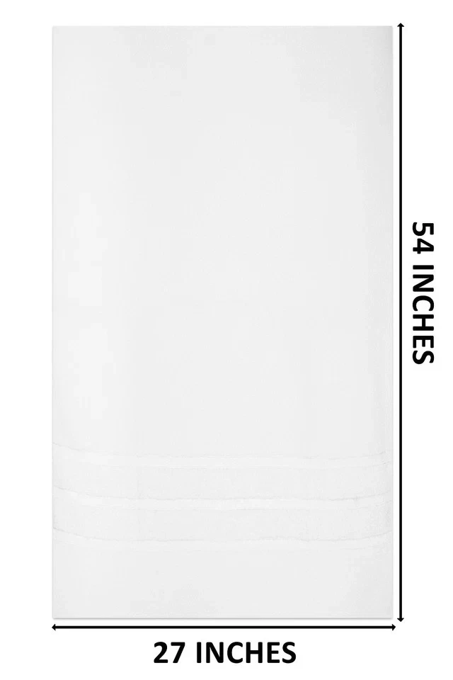 Toallas de baño 100 % algodón 24x48 pulgadas - Paquete de 6 toallas de algodón de tamaño mediano Foto 4 de 4