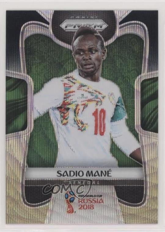 2018 Panini Prizm World Cup Black & Gold Wave Prizm Sadio Mane #282 0pa4