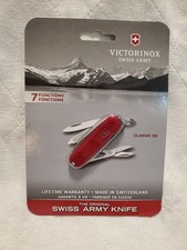 NEW red Victorinox Swiss Army Classic SD knife multitool 7-function, sealed NIP