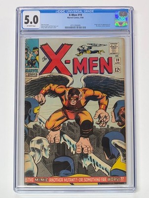 X-MEN #19. APRIL 1966. MARVEL. 5.0 CGC. LEE & KIRBY! 1ST APP OF THE MIMIC!