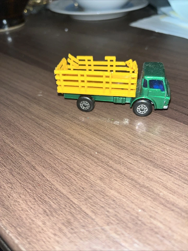 Vehículos diecast vintage 1970 Matchbox camión de ganado serie n.º 71 verde 1,75 Foto 3 de 4