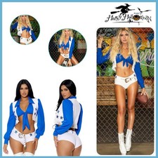 Sexy High School Gymnastics Sports Meeting Dallas Cowgirl Cheerleader Cosplay