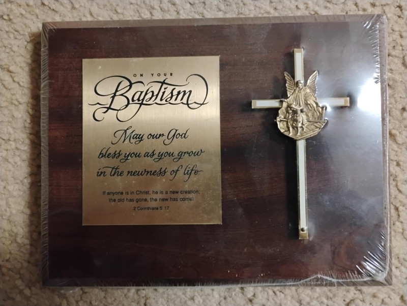 Baptism plaque