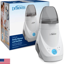 Dr. Brown's Deluxe Baby Bottle Warmer and Sterilizer for Formula, Breast Milk, a