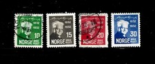 Norway Stamp Scott # 154-157- Set-Mint/Used/H-NG-1932