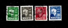 Norway Stamp Scott # 154-157- Set-Mint/Used/H-NG-1932