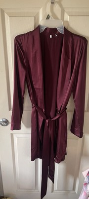 Cuyana Burgundy Robe 100% silk