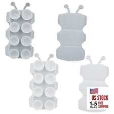 4 Pieces Silicone Shower Head Holder Universal Relocatable Silicone Shower