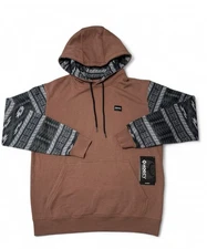 Hooey Hoodie NWT Western Aztec Mens Medium Legendary Brown NEW