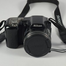 Nikon Coolpix L100 10MP 15X fotocamera digitale zoom con tappo testata funzionante
