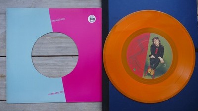 12'' Single .Wreckless Eric. Hit and miss Judy. Orange viny.