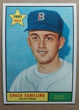 1961 Topps CHUCK SCHILLING Boston Red Sox #499 EX++