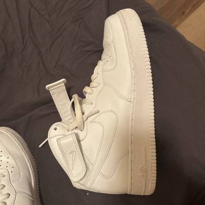 Nike Air Force 1  07 Mid Men s Lace-Up Sneakers Triple White Leather CW2289-111