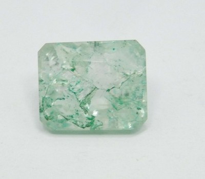 Natural green Emerald 6.25 Ct Zambian Emerald Cut Loose Gemstone A-889