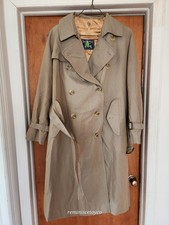 Burberry's of London Men's Trench Coat Double Breasted W/lining - Vintage
