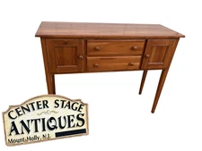 67224 Solid Cherrry Hepplewhite Sideboard Buffet Cabinet