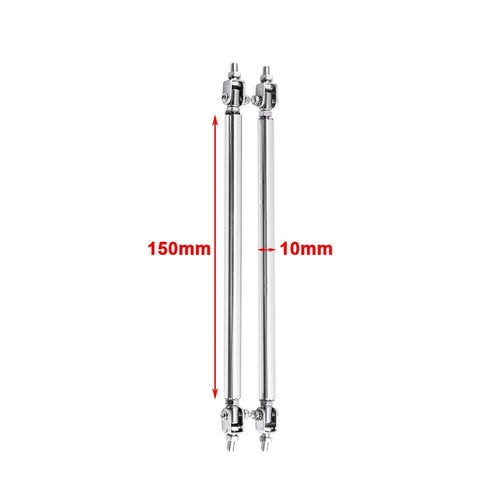 Universal Gold Adjustable Front Bumper Lip Splitter Strut Rod Tie Support Bar - Picture 9 of 9