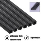 1/2/3pcs Carbon Fiber Square Tube 250mm, OD: 2/3/4/5/6/8/10mm 