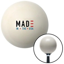 Made In The USA Ivory Shift Knob w/ M16x1.5 Insert Shifter Auto Manual Custom