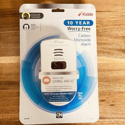 Kidde Carbon Monoxide Detector, Plug In Wall with 10-Year Battery Backup