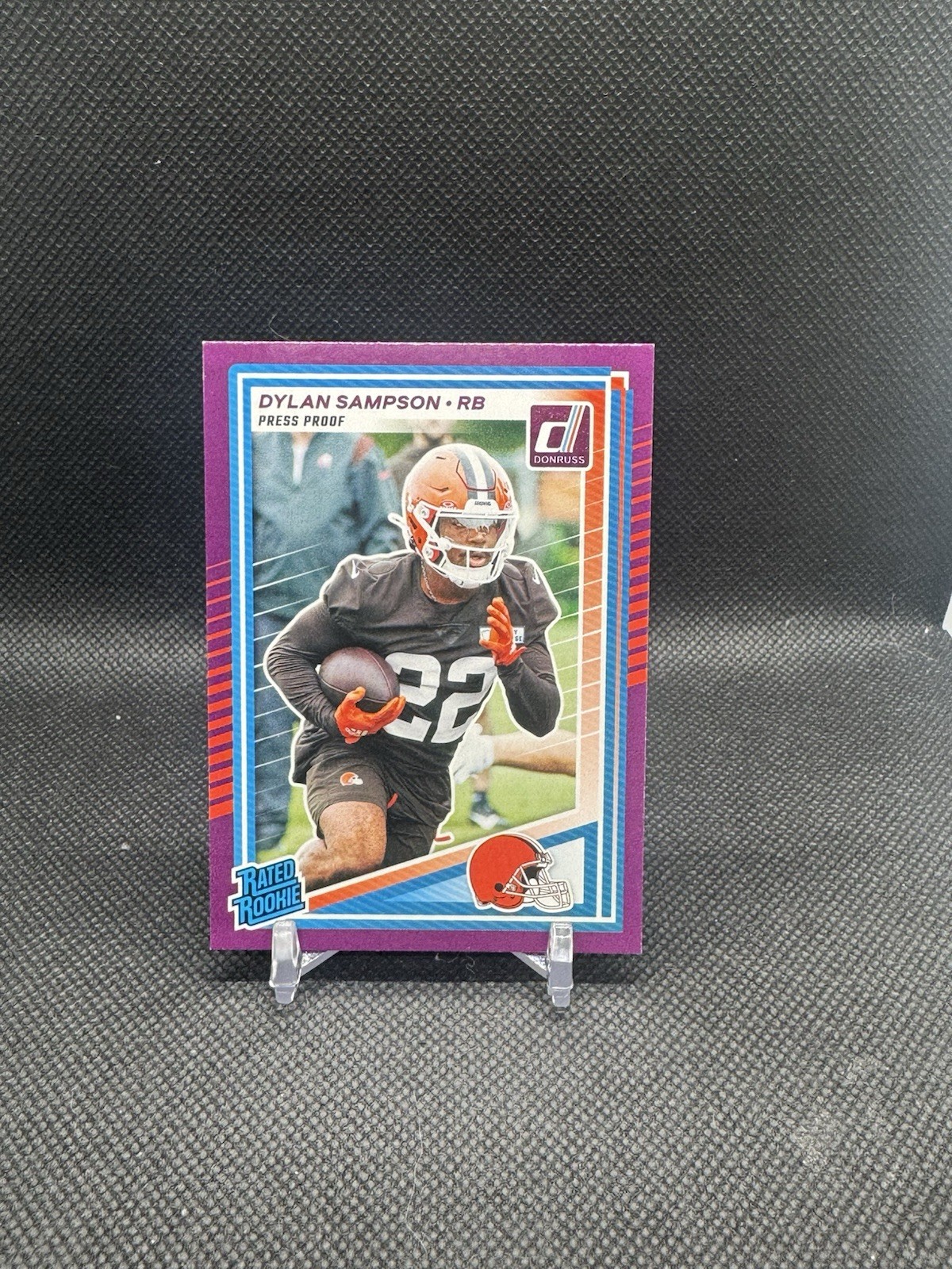 2025 Panini Donruss - Rated Rookie Dylan Sampson #389 Purple Press Proof (RC)