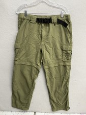 Boy Scouts BSA Pants Mens Medium Relaxed Green Switchback Convertible Uniform