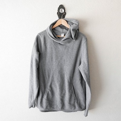 Old Navy Go Warm Fleece Hoodie Women XL Gray Performance Pullover Pockets