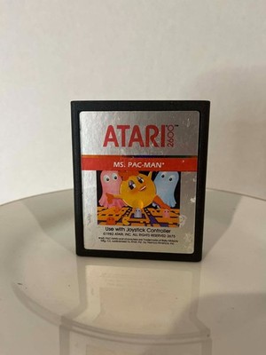 Vintage Atari 2600 Ms. Pacman 1982 Game Cartridge by Parker Brothers - Untested