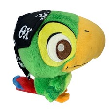 Disney Parks Pirate Parrot Plush Toy With Skull Bandana  Multicolor Details - A