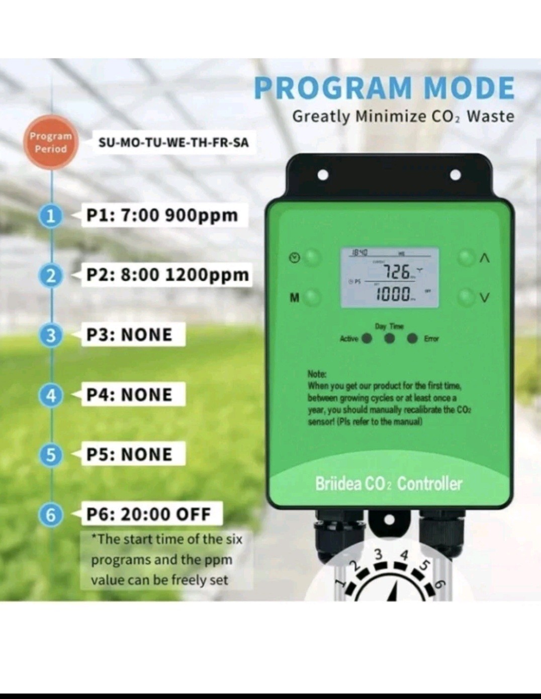Briidea Co2 Controller Newest Co2 Monitor With Remote Co2 Sensor Photocell 