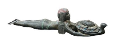 Antique 1920s Ronson Queen of the Nile Incense Burner Metal Art Works Deco 1926