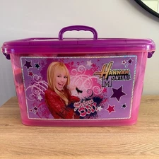 Hannah Montana 2008 Storage Slumber Combo Bin Set Sleeping Bag & Pillow Disney