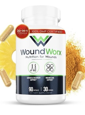 Free Life Labs WoundWorx Nutrition-Scar and Surgery Support Wound Care 90Capsule