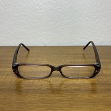 Fendi Women's Eyeglasses F622R Brown Rectangular Italy 50 15 130 Rhinestone