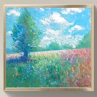 Original Fine Art Painting 12x12 | Signed Canvas | Impressionist Sky Landscape