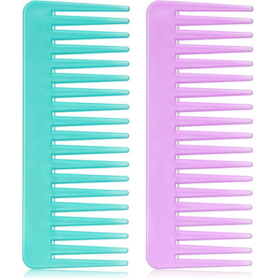 Wide Tooth Comb Large Hair Detangling Comb for Curly, Wet Dry Hair, No Handle De
