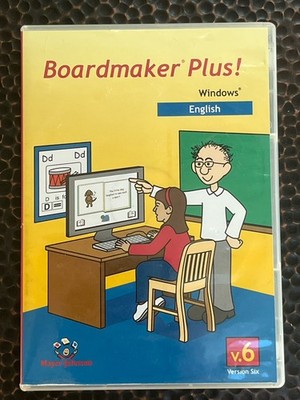 Boardmaker Plus! V.6.1.4  Windows [CD-ROM] 2 Disc Mayer-Johnson ENGLISH