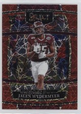 2022 Panini Select Draft Picks Concourse Red Lazer Prizm Jalen Wydermyer 13v5