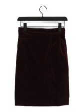 Nicole Farhi Women's Midi Skirt UK 10 Purple Cotton
