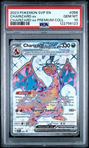 2023 POKEMON SVP EN SV BLACK STAR PROMO PREMIUM CHARIZARD EX 056 PSA 10