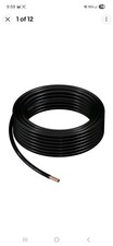 6 AWG THHN-2 Wire Black Copper Building Wire Nylon Jacket 38 Feet
