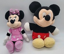 Disney Mickey Mouse Minnie Mouse Plush Stuffed Toy 10" Collectible