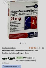 Habitrol Step 1 Nicotine Stop Smoking Transdermal Patches 21 mg 14 there are two