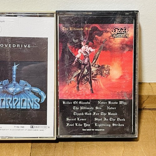 Scorpions Ozzy Cassette 3 Tape Lot Animal Magnetism Lovedrive Ultimate Sin - Picture 3 of 4
