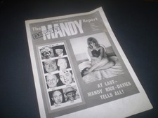 social history 1960's  press photograph  MANDY RICE DAVIES REPORT 7'inch